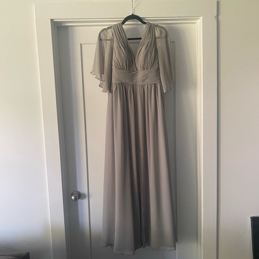 Azazie Silver Temeka Bridesmaid Dress